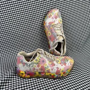 NOBULL Outwork Superblossom Floral Lifting White Gym Sneaker Shoes Women's 9.5